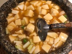石锅鸡汤豆腐-绿茶餐厅(西单老佛爷店)