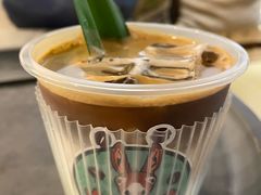 斑兰拿铁（冰）-red donkey coffee