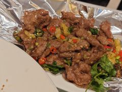 锡纸香菜黄牛肉-渔语鱼新川菜Bistro(万象天地店)