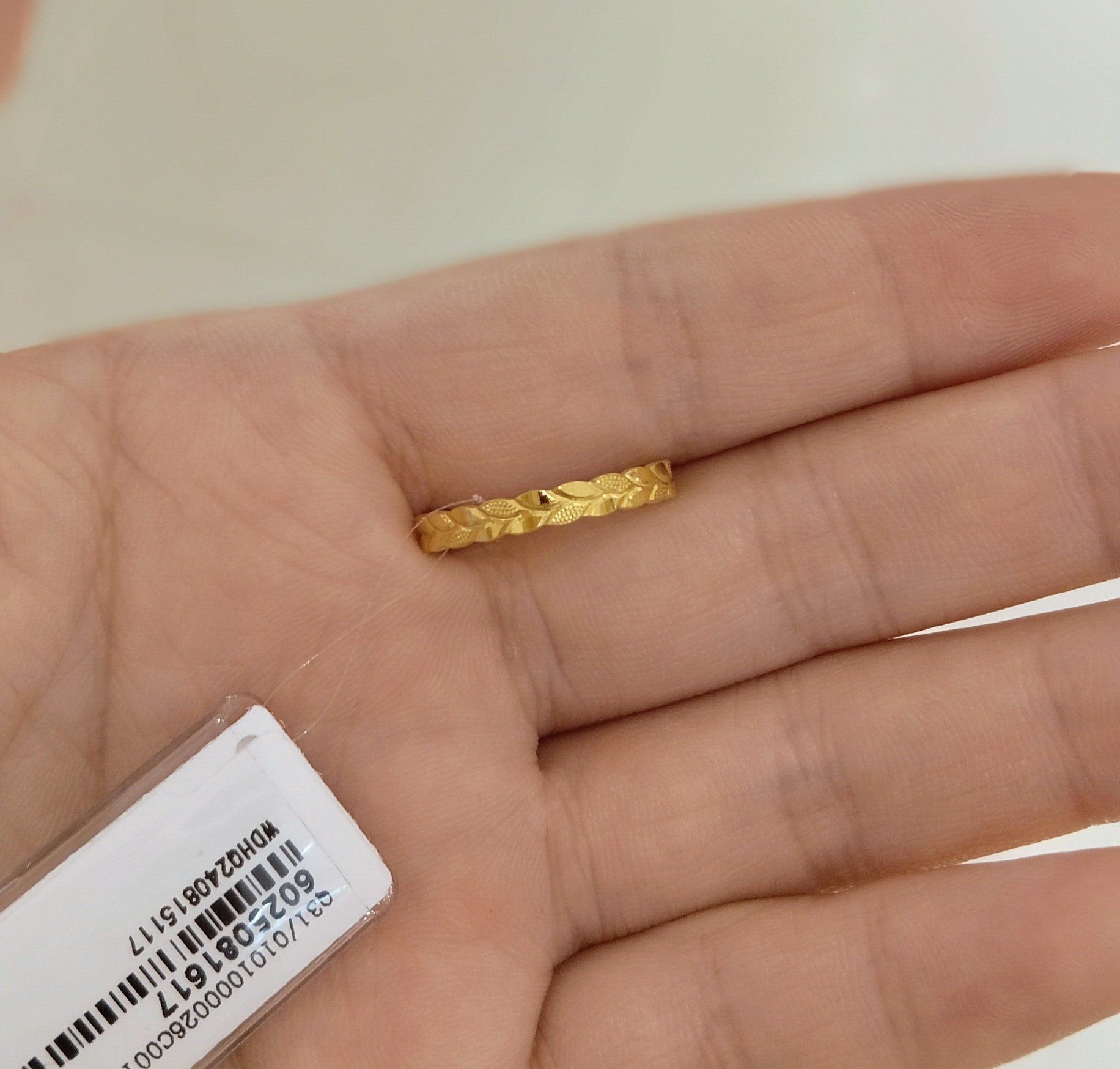敲适合秋天的麦穗戒指