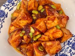 臭豆腐炒毛豆-三林民间传菜