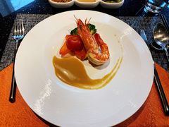 东南亚虎虾佐蜂蜜芥末酱-名将法式铁板烧(云峰别墅店)
