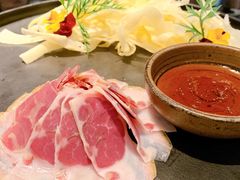 三年金钱火腿配大理手撕乳扇-泓0871臻选云南菜·味庄
