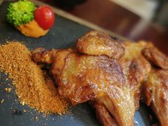烤架上烤的鸡肉套餐-简家·海鲜盛宴(下沙店)
