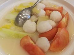 鲜茄鱼腐煮菜胆-名苑皇宫酒家(来魅力壁画村店)