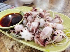 芥末白灼八爪鱼-贞姨美食·老字号海鲜大排档