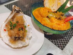 粉丝蒸生蚝-新加坡瑞珍•海河观景餐厅