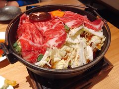 雪花牛肉寿喜锅-隐泉之语日式料理(王府中环店)