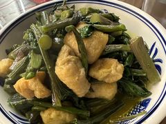 云南菜苔炒油豆腐-手抄板凳江南菜(湖滨商业街店)