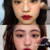 Jennie复古雀斑仿妆  | 这种红唇妆好显嫩哦