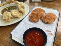 莲藕酿煎虾饼-聚缘堂·海鲜私房菜(松岭路店)