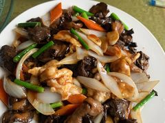 松蘑炒肉-金台阶鱼馆(于桥水库店)