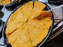 五花肉泡菜饼-山·烤辣鸡韩国料理(西溪路店)