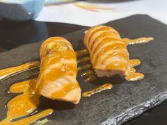 三文鱼火焰寿司-天狗山料理(省体店)