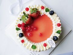草莓日记水果奶油蛋糕-浮光之丘MontCake生日蛋糕(花牌坊店)