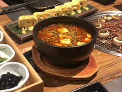 辣牛肉豆腐汤-黑牛の店·和牛烧肉(合生汇店)