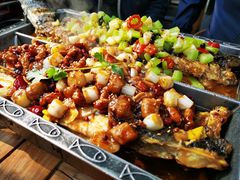 宫保鸡丁烤鱼（清江鱼/斤）-锦尚阁烤鱼•天津菜(宣武门胡同店)