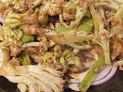 干锅菜花-华盛园卷子王农家菜水库鱼