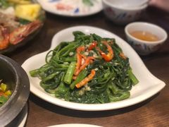 马拉盏炒通菜-大头虾越式风味餐厅(光明广场店)