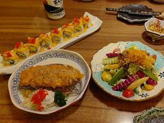 芒果三文鱼寿司卷-隐月· 㐂和食屋(芝罘万达公馆店)