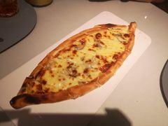 蘑菇奶酪皮塔-伊斯坦布尔土耳其清真咖啡餐厅