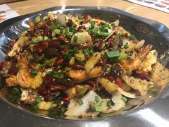 干锅排骨虾-遇见小厨·北京烤鸭·江湖菜·川菜(广福桥店)
