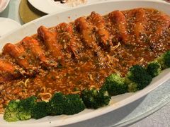 干烧意面明虾-金美华轩(东方路齐鲁店)