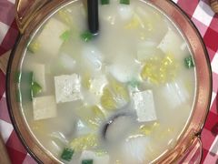 鸡汤小白菜煮榆林豆腐-西贝(上海中心店)