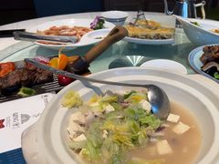 -海派美食·家宴海鲜青岛菜·石锅鲽鱼头(东方城店)