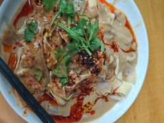 豆腐皮涮牛肚-一家人剪刀面(海伦国际店)