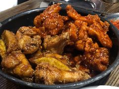 辣子鸡拼酱油鸡-MI WU FACTORY米屋美食工厂餐厅(绿地店)