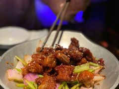 蒜香蜜汁排骨-绿茶餐厅(乐峰广场店)