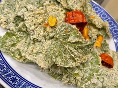 面拖桑树叶-天台徐家小吃