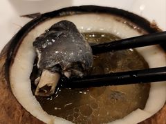 原只椰子炖竹丝鸡汤-勝記酒家·37年老字号·经典粤菜(荔枝公园店)
