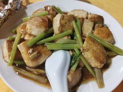 煎白豆腐-鲤鱼塘农家山庄