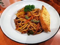 黑椒牛柳炒意面-魏斯理汉堡(西安沣东吾悦店)