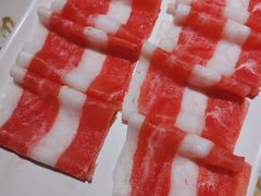 红白太过于分明-義聚德·清真铜锅涮羊肉·烧烤(河东店)