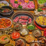  重庆‼️大碗果酒配烤肉🥩滋滋冒油！宝藏韩料店