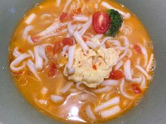 番茄菌菇鸡蛋面-陳八两面家(滨江天街店)