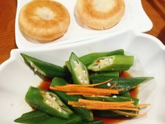 凉拌秋葵-云中鱼蒸汽石锅鱼(川沙百联店)