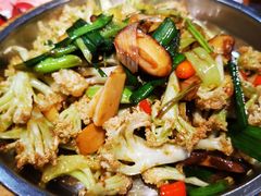 大盆有机花菜-呱呱叫民俗风味主题餐厅(沣峪口店)