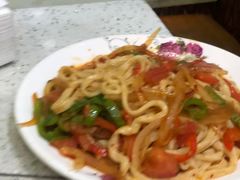 番茄鸡蛋盖面-尕胡才炕锅烤羊肉馆(八一路店)