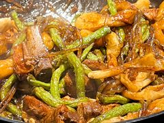 排骨豆角卷子-华盛园卷子王农家菜水库鱼