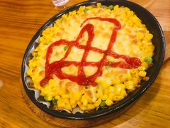 料理烤芝士玉米粒-老东镇啤酒屋海鲜加工·蒸汽海鲜·海鲜烧烤(台东店)