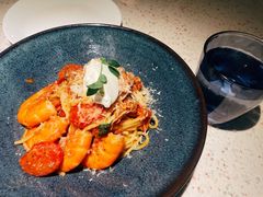 鲜茄茸大虾配马斯卡朋意大利面-BE BRIGHT KITCHEN(正佳广场店)