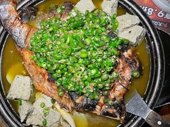 翡翠青椒烤黔鱼-烤匠麻辣烤鱼(环球中心店)