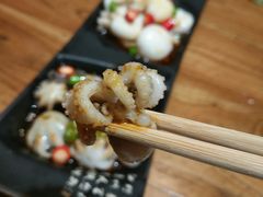 -东来菜馆•手抓海鲜家常菜•海鲜锅贴(鸽子窝店)