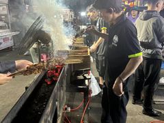 -劳动公园新疆人烤腰子