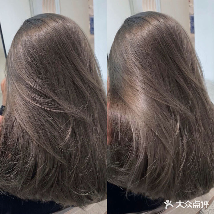 不挑肤色的显白发色 冷棕灰色 显白又温柔 显白发色 不用漂发