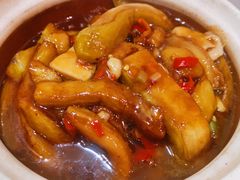 咸鱼鸡粒茄子煲-熠盛粤味(永康路店)
